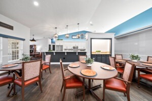 Palm Cottages common area