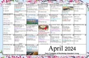 April 2024 activity calendar