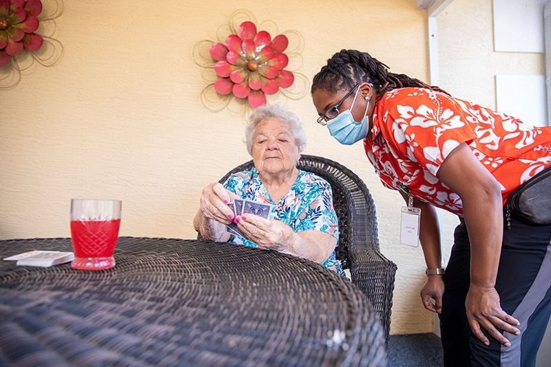 resident playing cards