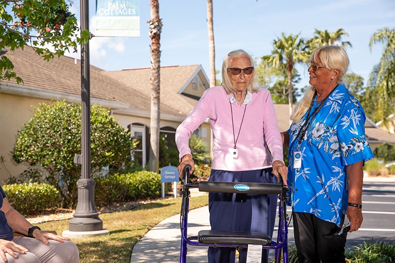 resident walking