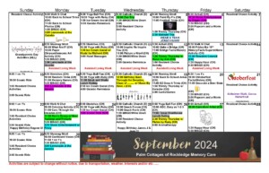 September 2024 event calendar