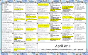 Palm Cottages - Calendar