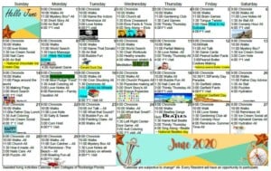 Palm Cottages - Calendar