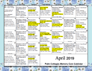 Palm Cottages - Calendar