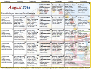 Palm Cottages - Memory Care Calendar