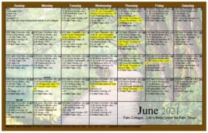 Palm Cottages - Calendar