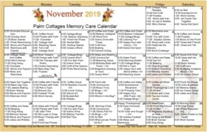 Palm Cottages - Calendar